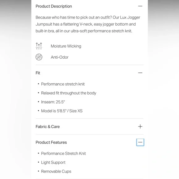 Vuori Lux Jogger Jumpsuit - Black - Picture 14 of 14